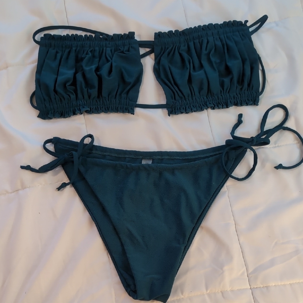 Dark Teal Bikini Set